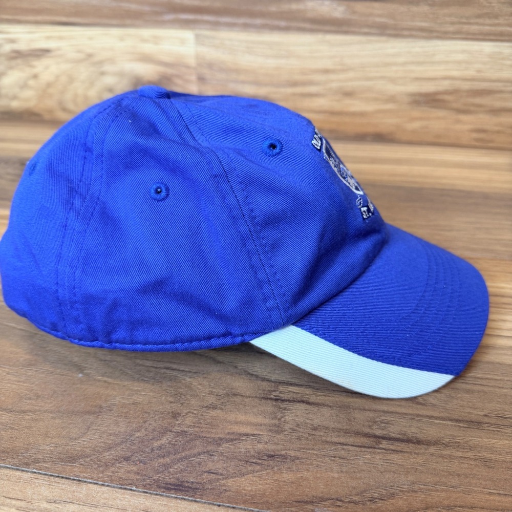 Tom Morris St Andrews Old Course Golf Hat Blue Adjustable Strapback Cap Scotland - Picture 5 of 8